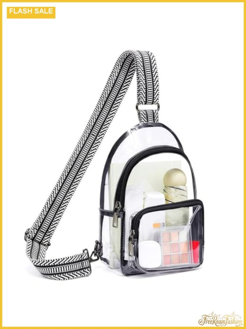 Clear TPU Stadium Approved Crossbody Sling Bag Fanny Pack Purse